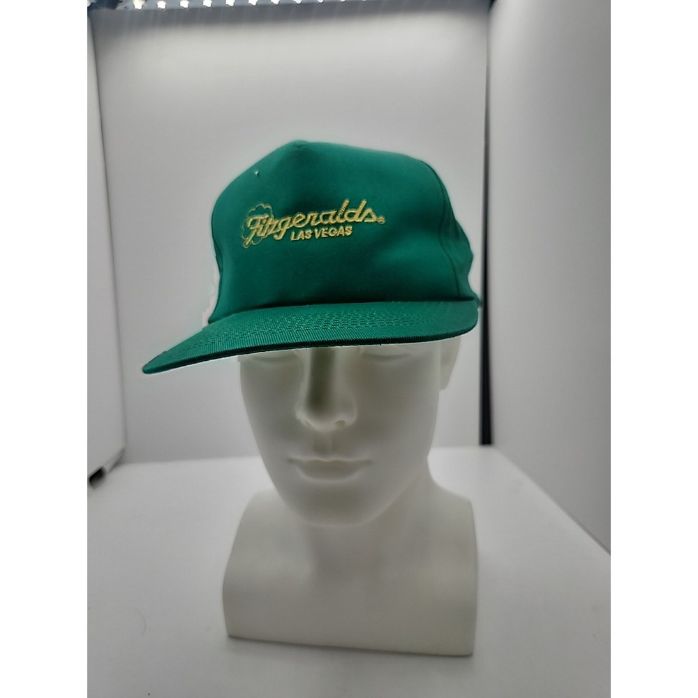 FITZGERALD'S CASINO Fremont Street Las Vegas Green Baseball Hat Vintage